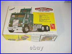 125 AMT White Freightliner Dual-Drive Cabover Tractor Model Kit WithBox