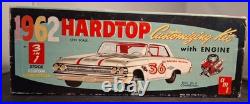 125 Vintage AMT 1962 Pontiac Tempest LeMans HT K-6022 3n1 unbuilt kit Wow NICE