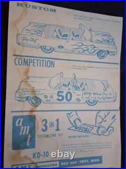 125 Vintage AMT 1963 Buick Electra 225 Cvt 06-513 3n1 unbuilt car kit NICE