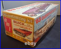 125 Vintage AMT 1963 Buick Electra 225 Cvt 06-513 3n1 unbuilt car kit NICE