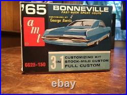 125 Vintage AMT 6625 1965 Pontiac Bonneville Orig George Barris Custom NICE KIT