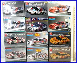 12pc Sealed 1/24 1/25 Plastic Model Car Kits NASCAR CHEVY FORD BUICK