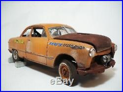 1949 Ford Coupe Drag Gasser Barn Find Rat Rod Weathered Pro Built AMT 1/25