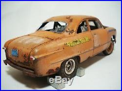 1949 Ford Coupe Drag Gasser Barn Find Rat Rod Weathered Pro Built AMT 1/25