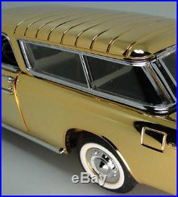 1955 Chevy Built 1 Nomad BelAir Car 12 Carousel GOLD 24k Model 24 Metal 18