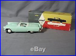 1957 AMT Ford Thunderbird Convertible Dealer Promo Car Mint w Box Friction Motor