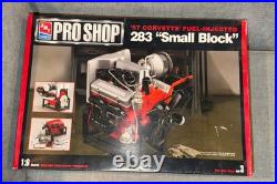 1957 Corvette Fuel-Injected 283 Small Block 16 Model Kit AMT Pro Shop Open Box
