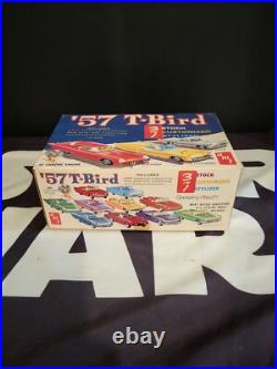 1957 T-Bird Ford Thunderbird 57 Model Kit AMT SMP 3 in 1 1/25 MIB NEW Unbuilt