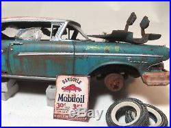 1958 Edsel Pacer Unrestored Junkyard Weathered Barn Find Model Car AMT 1/25