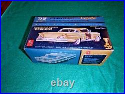 1958 Vintage Amt Chevrolet Impala Model Kit Unbuilt Near Mint