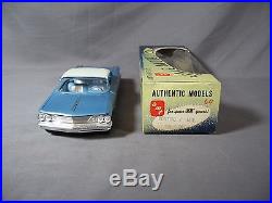 1960 AMT Pontiac Bonneville 2D Dealer Promo Model Car NMint w NM Window Box