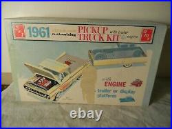 1960's Amt 1961 Ford Pickup Truck 3 In 1 Original Issue Built Model Kit With Box