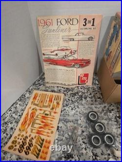 1961 Ford Sunliner 61 1/25 Model Kit AMT Vintage MIB NEW Unbuilt