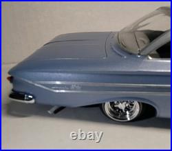1961 Impala Model Kit Lowrider With 14 X 7 Crome 45 Spokes Wire Wheels 125 Scale