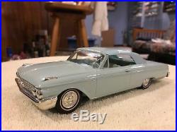 1962 Ford Galaxie top up promo model car in Baffin Blue AMT 125