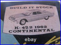 1962 Lincoln Continental 3n1 annual model kit AMT K-422 unbuilt