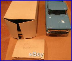 1963 Chevy Apache pickup with box Blue AMT dealer promo 1/25 model Chevrolet