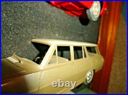 1963 Chevy Vintage Dealer Promo Model Half Car Wall Display Plaque In Frame Read