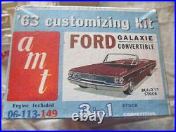 1963 Ford Galaxie convertible AMT Model kit #06-113 unbuilt