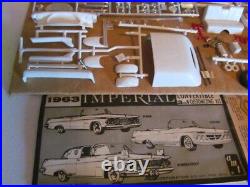 1963 Imperial convertible Model kit AMT unbuilt complete