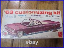 1963 Imperial convertible Model kit AMT unbuilt complete