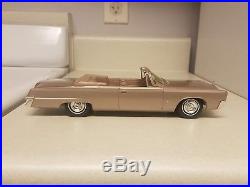 1964 AMT Chrysler Imperial CONVERTIBLE MINT TRUE Promo car EXTRA-RARE ROSE 64