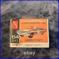1964 Amt Mercury Convertible 3 In 1 Model Kit Unbuilt In Box