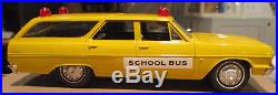 1964 Chevelle Malibu Station Wagon School Bus AMT 1/25 dealer promo Chevrolet