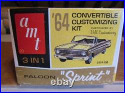 1964 Ford Falcon convertible Model kit AMT unbuilt complete