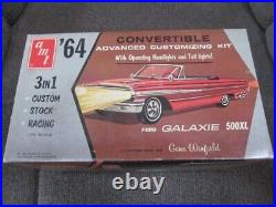 1964 Ford Galaxie convertible Model kit AMT unbuilt complete