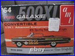 1964 Ford Galaxie convertible Model kit AMT unbuilt complete