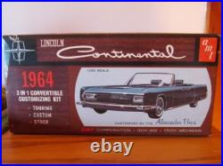 1964 Lincoln Continental convertible Model kit AMT unbuilt original issue