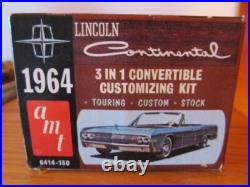 1964 Lincoln Continental convertible Model kit AMT unbuilt original issue