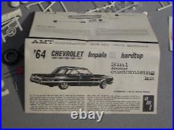 1964 Vintage Amt- Chevrolet Impala Ss-customizing Model Kit -un-built-barris