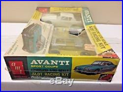 1965 1/32 Studebaker AMT Avanti Sport Coupe Model Slot Car Racing Kit Sealed