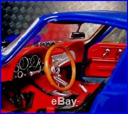 1965 Chevy Built Corvette 1 Sport Race Car 24 Vintage 18 Carousel Blue 12 Model