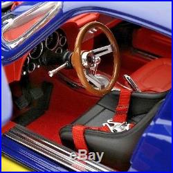 1965 Chevy Built Corvette 1 Sport Race Car 24 Vintage 18 Carousel Blue 12 Model