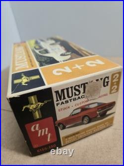 1965 FORD MUSTANG 2+2 Fastback AMT'65 Issue 1/25 Plastic Model Kit COMPLETE