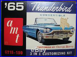1965 Ford Thunderbird Convertible Plastic Car Model Kit# 6215-150 Amt 1/25 Scale