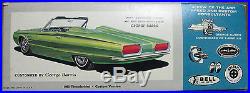 1965 FORD THUNDERBIRD CONVERTIBLE PLASTIC MODEL KIT# 6215-150 AMT 1/25 SCALE