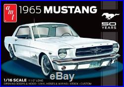 1965 Ford Mustang 50th Anniversary Large 116 Scale AMT Detailed Plastic Kit