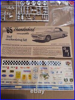 1965 Ford THUNDERBIRD Conv. AMT 3in1 1/25 Customizing Model Kit COMPLETE