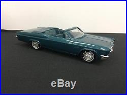 1966 Chevrolet Impala SS Convertible Promo Model Car by AMT MET DARK TURQUOISE