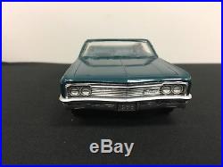 1966 Chevrolet Impala SS Convertible Promo Model Car by AMT MET DARK TURQUOISE
