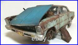 1966 Chevy Nova SS Junkyard Barn Find Weathered Custom Built Model 1/25 AMT