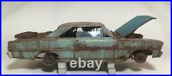 1966 Chevy Nova SS Junkyard Barn Find Weathered Custom Built Model 1/25 AMT