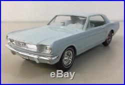 1966 Mustang Coupe Arcadian Blue AMT 1/25 Dealer Promo Model
