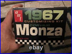 1967 Amt Corvair Monza Hardtop Model Car Kit Scale 1/25 # 5727-170, New-nice