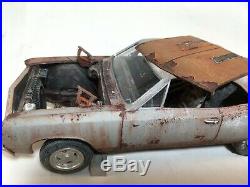 1967 Chevelle Chevy Unrestored Junkyard Weathered Barn Find Model Car AMT 1/25