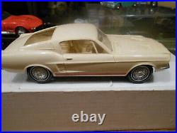 1967 FORD MUSTANG GT FASTBACK EXCELLENT - COLONIAL WHT With RED ROCKER STRIPE